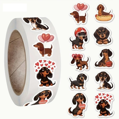 Dachshund dog stickers - dog,