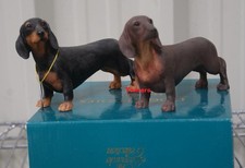 15cm Black Dachshund Dog Brown