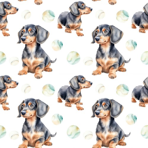 Dachshund patchwork fabric - patchwork,