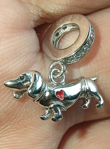Bracelet charm dachshund hound - charm,