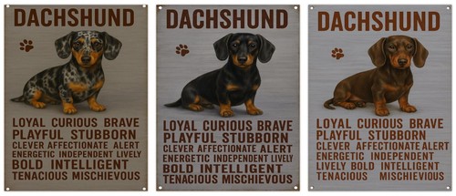 Dachshund dog traits - dog, metal