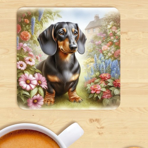 Dachshund coaster dog - dachshund, coaster,