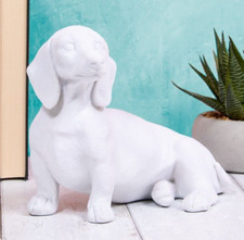 Dachshund Dog Ornament White