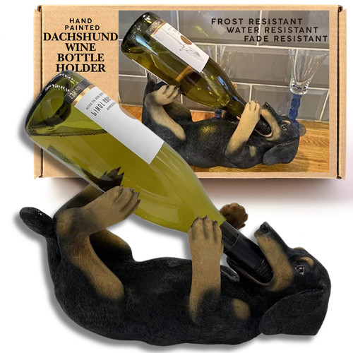 Dachshund wine bottle holder - bottle,